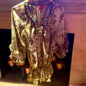 Slightly used green beaded top